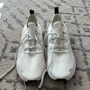 On Cloud Running Men's White Mesh Sneakers